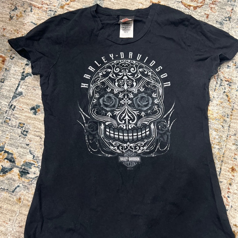 Harley-Davidson Black Skull Graphic Tee